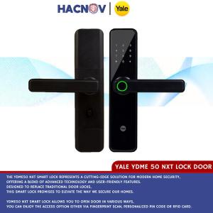 Yale Digital Lock Door YDME 50 NXT Black Akses Pintu Kunci Pintar Smart Door Lock Original Garansi Resmi Indonesia