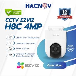EZVIZ H8C 4MP Kamera Keamanan Smart Pan & Tilt Outdoor