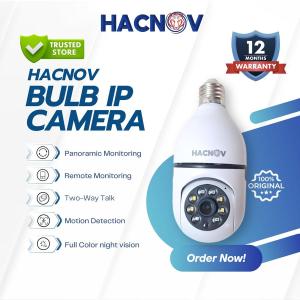 Bulb CCTV / CCTV Bohlam Wi-Fi Hacnov FHD 1080p LED INDOOR Kontrol Lewat HP