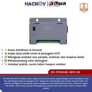 DAHUA Power Supply 8 Port DH-PFM344D-8CH-EN